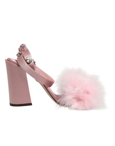 Sequined Ankle Strap Sandals Women's Shoes - Dolce & Gabbana - Modalova