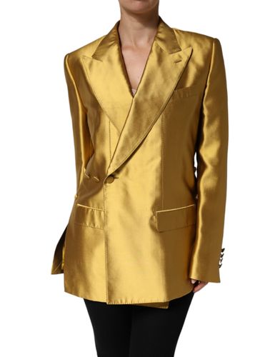 Satin Long Sleeves Blazer Coat Women's Jacket (Pre-Owned) - Dolce & Gabbana - Modalova