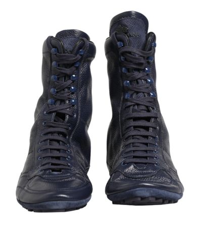 Dark Deer Leather Mid Calf Boots Men's Shoes - Dolce & Gabbana - Modalova