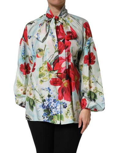 Floral Long Sleeves Blouse Women's Top - Dolce & Gabbana - Modalova