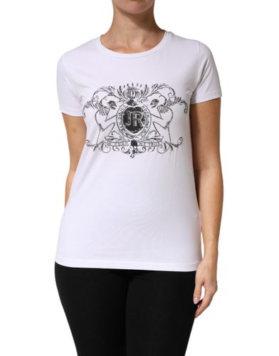 Printed Cotton Stretch Crew Neck Women's T-shirt (Pre-Owned) - John Richmond - Modalova