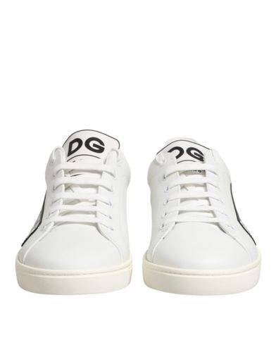 White Prince Leather Low Top Men Sneakers Men's Shoes (Pre-Owned) - Dolce & Gabbana - Modalova