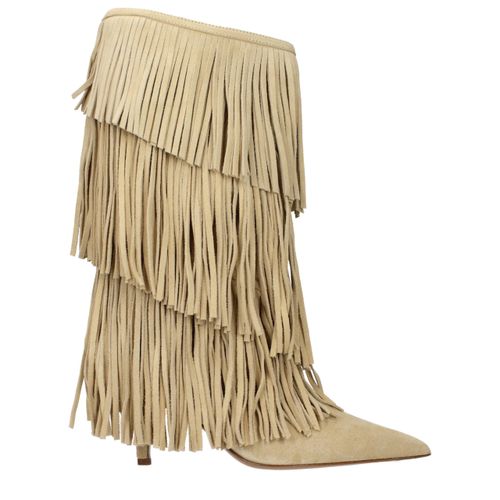 Leather Flat Women's Boots - Paris Texas - Modalova