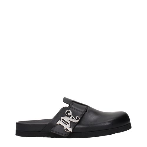 Leather Men's Slippers - Palm Angels - Modalova