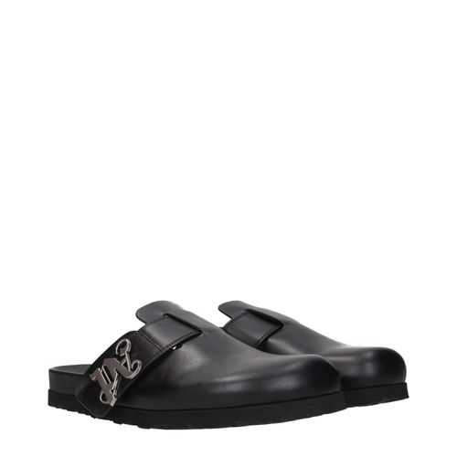 Leather Men's Slippers - Palm Angels - Modalova