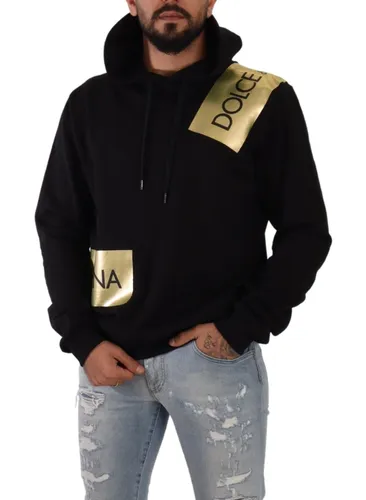 Gold Hooded Cotton Mens Pullover Men's Sweater (Pre-Owned) - Dolce & Gabbana - Modalova