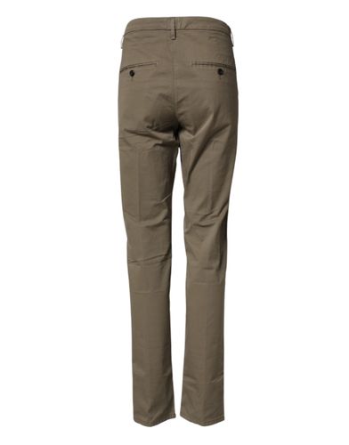 Cotton Stretch Straight Chino Men Trouser Men's Pants - Dondup - Modalova