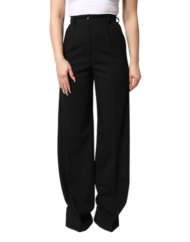 Wool Blend Straight High Waist Women's Pants (Pre-Owned) - Dolce & Gabbana - Modalova