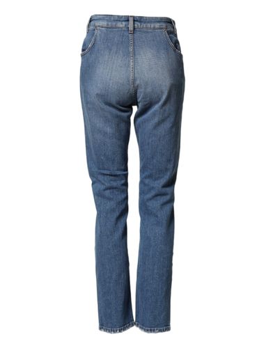 Distressed Washed Cotton Denim Women's Jeans - Dolce & Gabbana - Modalova