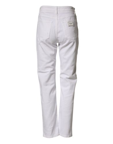 Distressed Cotton BOYFRIEND Denim Women's Jeans - Dolce & Gabbana - Modalova