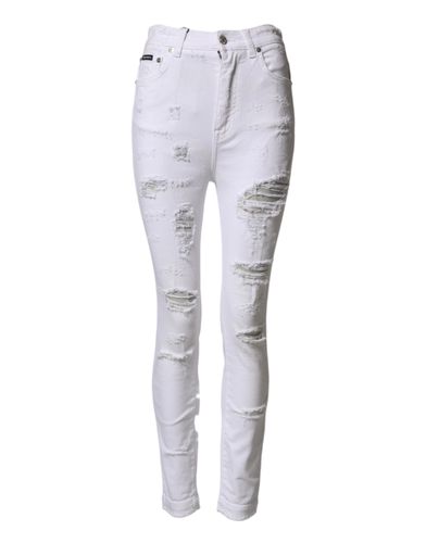 Distressed High Waist Denim Women's Jeans - Dolce & Gabbana - Modalova