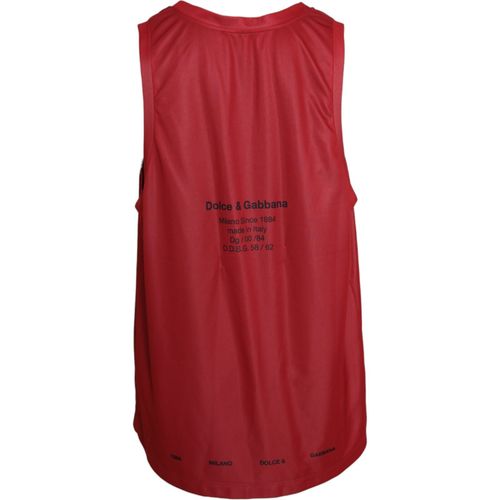 Leopard Print Sleeveless Men Tank Men's T-shirt (Pre-Owned) - Dolce & Gabbana - Modalova