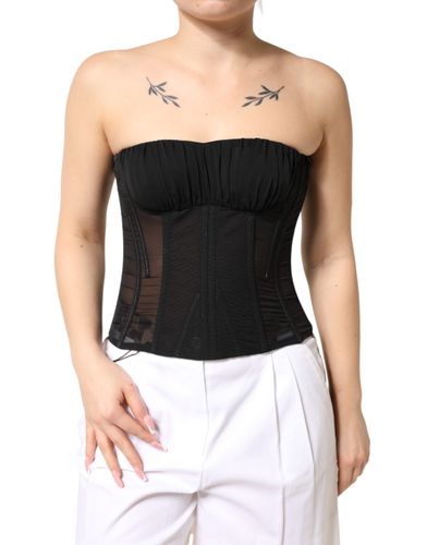 Silk Lace Bustier Corset Strapless Women's Top - Dolce & Gabbana - Modalova