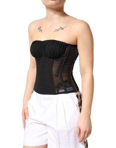 Silk Lace Bustier Corset Strapless Women's Top - Dolce & Gabbana - Modalova