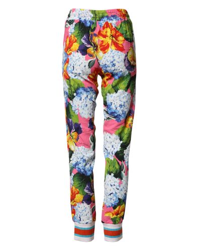 Floral Mid Waist Jogger Women's Pants - Dolce & Gabbana - Modalova