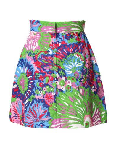 Floral Buttoned High Waist Mini Women's Shorts - Dolce & Gabbana - Modalova