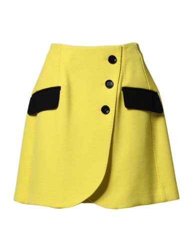 Wool Buttoned High Waist Mini Women's Skirt (Pre-Owned) - Dolce & Gabbana - Modalova