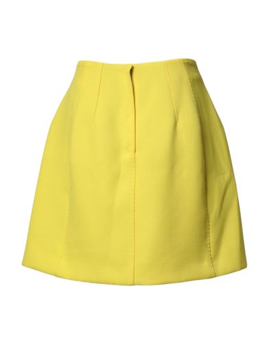 Wool Buttoned High Waist Mini Women's Skirt - Dolce & Gabbana - Modalova