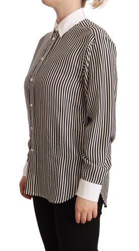 Striped Long Sleeves Collared Women's Top (Pre-Owned) - Polo Ralph Lauren - Modalova