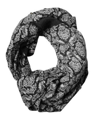 Black White Damask Patterned Lace Men Men's Scarf (Pre-Owned) - Dolce & Gabbana - Modalova