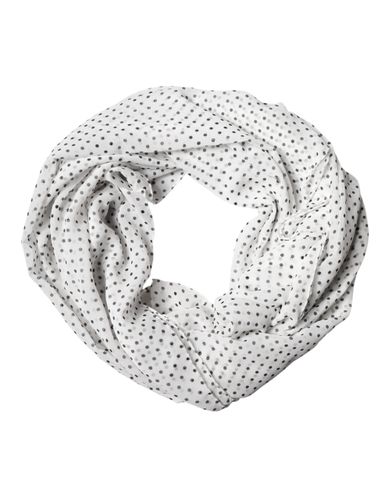White Polka Dot Polyester Shawl Women's Scarf - Dolce & Gabbana - Modalova
