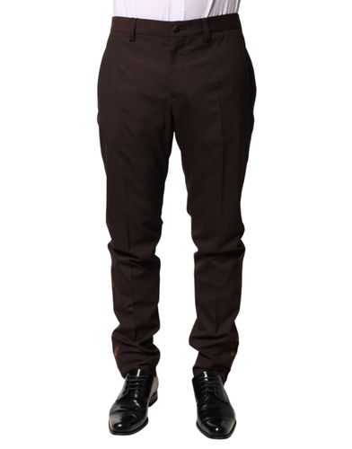 Polyester Men Dress Trousers Men's Pants - Dolce & Gabbana - Modalova