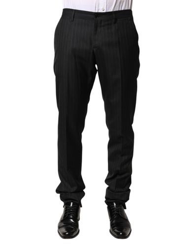 Stripes Wool Men Dress Trousers Men's Pants - Dolce & Gabbana - Modalova