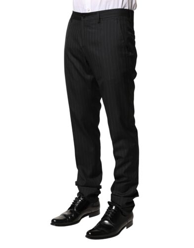 Stripes Wool Men Dress Trousers Men's Pants - Dolce & Gabbana - Modalova