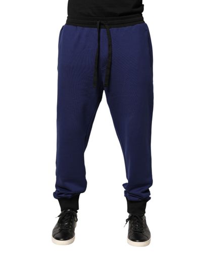 Cotton Mid Waist Jogger Trousers Men's Pants - Dolce & Gabbana - Modalova