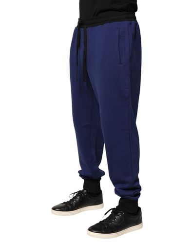 Cotton Mid Waist Jogger Trousers Men's Pants - Dolce & Gabbana - Modalova