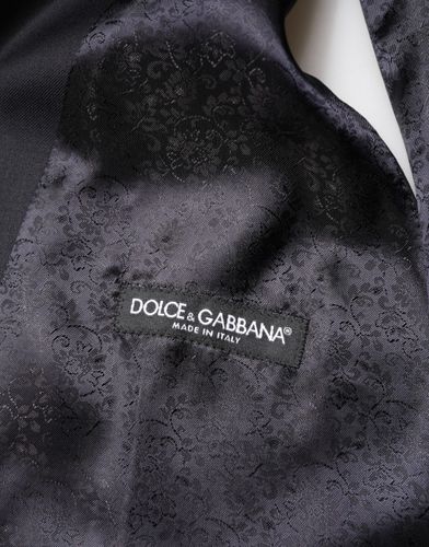 Blue Wool Single Breasted 3 Piece Men Men's Suit - Dolce & Gabbana - Modalova