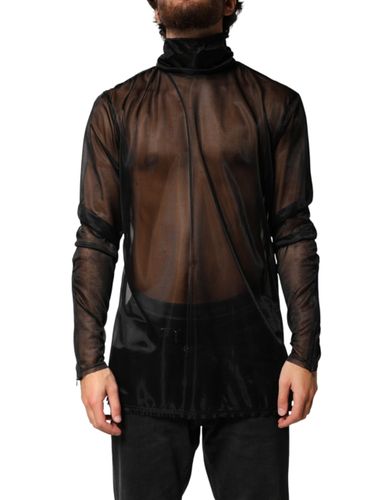 Sheer Long Sleeves Turtleneck Men's Top - Dolce & Gabbana - Modalova