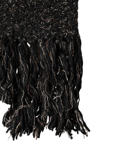 Wool Fringes Neck Wrap Foulard Men's Scarf - Dolce & Gabbana - Modalova
