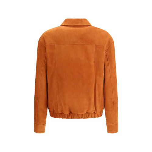 Calf Leather Bos Taurus Leather Men's Jacket - Brunello Cucinelli - Modalova