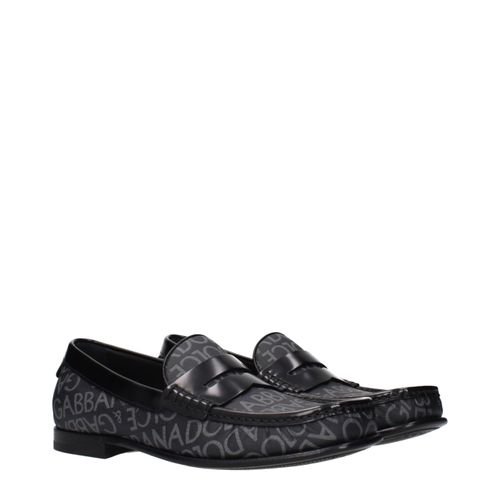 Fabric Slip-On Men's Loafers - Dolce & Gabbana - Modalova