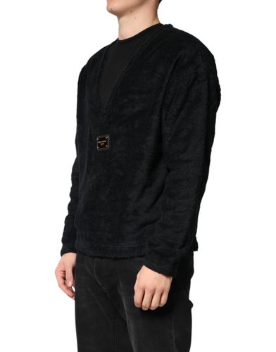 Cotton V-Neck Men Sweatshirt Men's Sweater - Dolce & Gabbana - Modalova