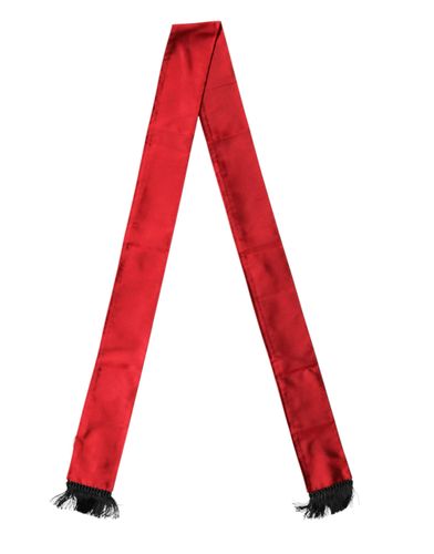 Silk Fringes Neck Wrap Foulard Men's Scarf - Dolce & Gabbana - Modalova