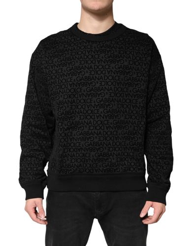 Monogram Crew Neck Sweatshirt Men's Sweater - Dolce & Gabbana - Modalova