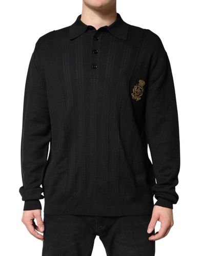 Crest Long Sleeve Men Pullover Men's Sweater - Dolce & Gabbana - Modalova
