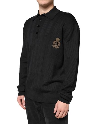 Crest Long Sleeve Men Pullover Men's Sweater - Dolce & Gabbana - Modalova