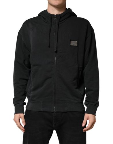 Full Zip Hooded Men Sweatshirt Men's Sweater - Dolce & Gabbana - Modalova