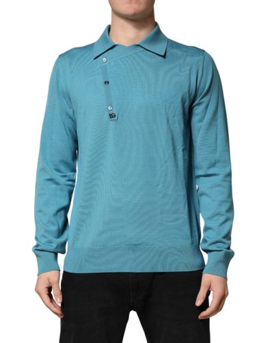 Wool Collared Polo Pullover Men's Sweater - Dolce & Gabbana - Modalova
