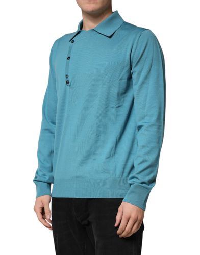 Wool Collared Polo Pullover Men's Sweater - Dolce & Gabbana - Modalova