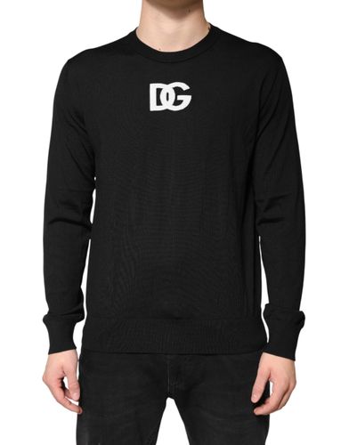 Wool DG Crew Neck Men Pullover Men's Sweater - Dolce & Gabbana - Modalova