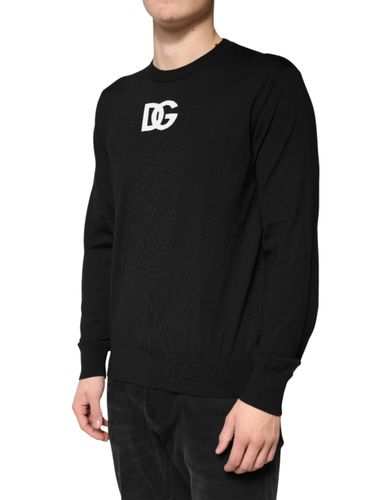Wool DG Crew Neck Men Pullover Men's Sweater - Dolce & Gabbana - Modalova