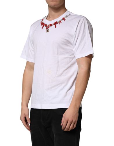 Cotton Necklace Embellished Men's T-shirt (Pre-Owned) - Dolce & Gabbana - Modalova
