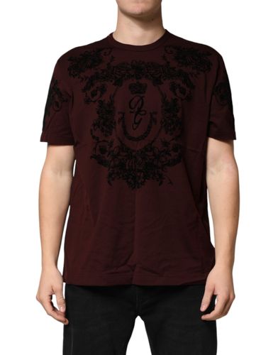 DG Crown Floral Crewneck Men Men's T-shirt (Pre-Owned) - Dolce & Gabbana - Modalova