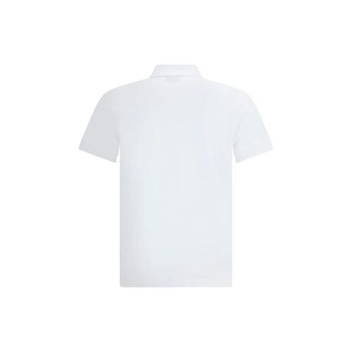 Fendi White Cotton Polo Men's Shirt - Fendi - Modalova