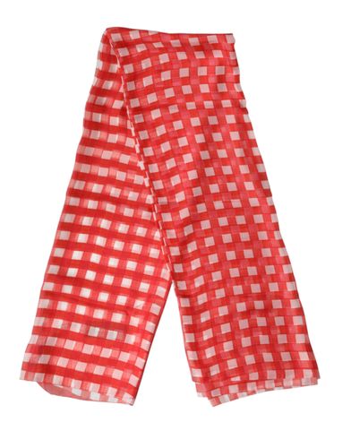 Red Checkered Stole Neck Wrap Shawl Men's Scarf - Dolce & Gabbana - Modalova