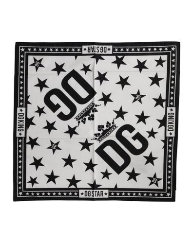 DG Crown Print Square Foulard 52cm x 50.5cm Men's Scarf - Dolce & Gabbana - Modalova